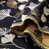 Decostof Jacquard Ginkgobladeren – zwart/goud,  thumbnail number 3