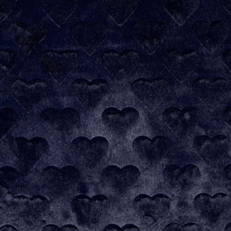 Nepbont Harten | Poppy Fabrics – zwart blauw,  image number 1