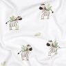 GOTS Katoenjersey Zebra's in de steppe Digitaal printen | Poppy Fabrics – wit/zwart,  thumbnail number 2