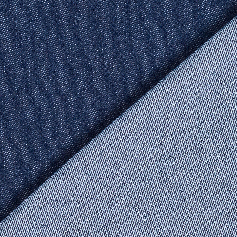 Katoen-denim stretch medium – marineblauw, image number 3
