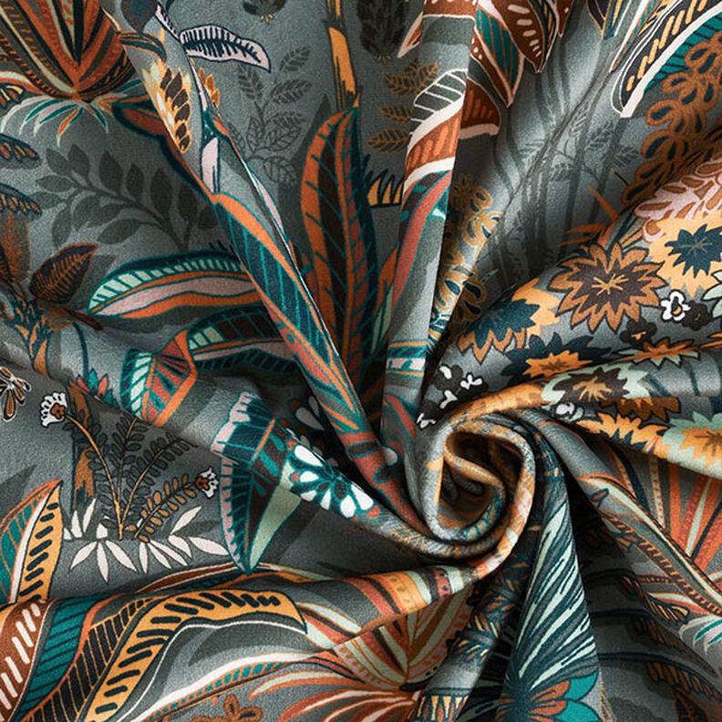 Decoratiefluweel exotische planten – donkergrenen,  image number 4