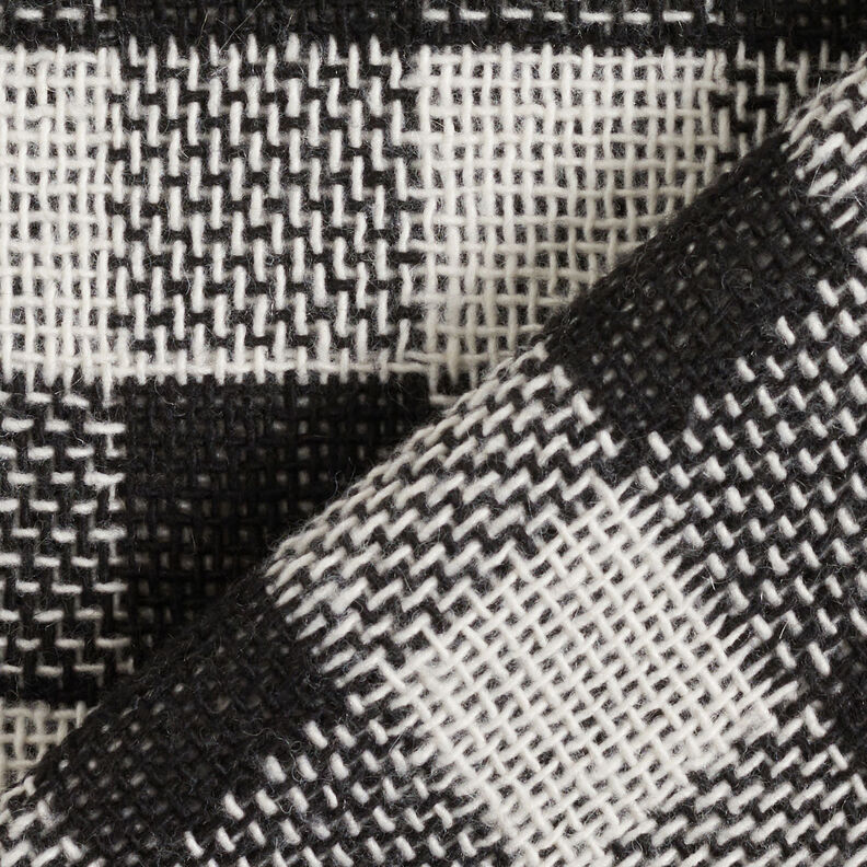 Jasstof dubbele ruitstof – zwart/wit,  image number 5