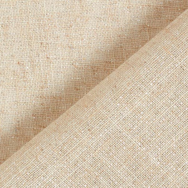 Decostof Voile Lurex – natuur/zilver,  image number 5
