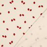 GOTS Katoenjersey Aardbeien | Poppy Fabrics – lichtbeige/karmijnrood,  thumbnail number 4