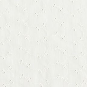 Los borduursel delicate bloemen – wit, 