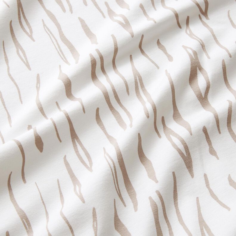 Katoenen jersey zebra – ecru,  image number 2