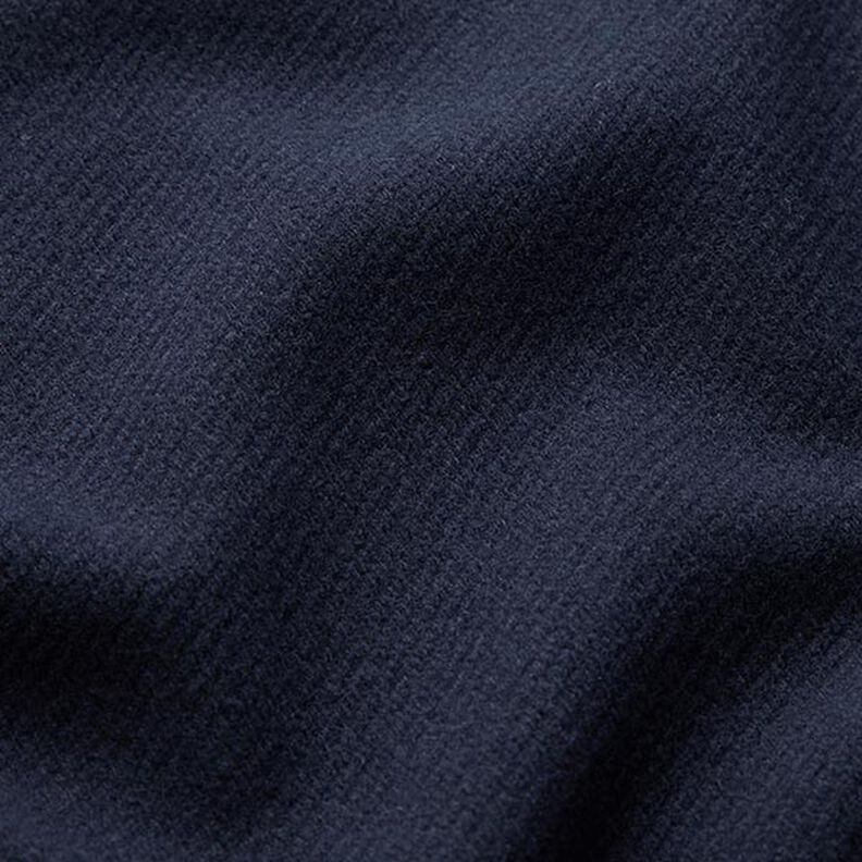 Mantelstof wolmix effen – nachtblauw,  image number 2