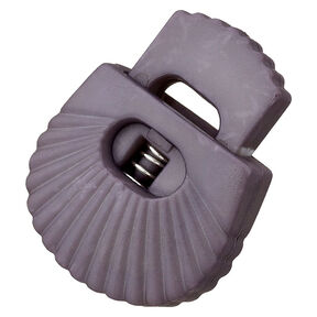 Koordstopper Schelp [Doorgang: 8 mm] – grijs, 