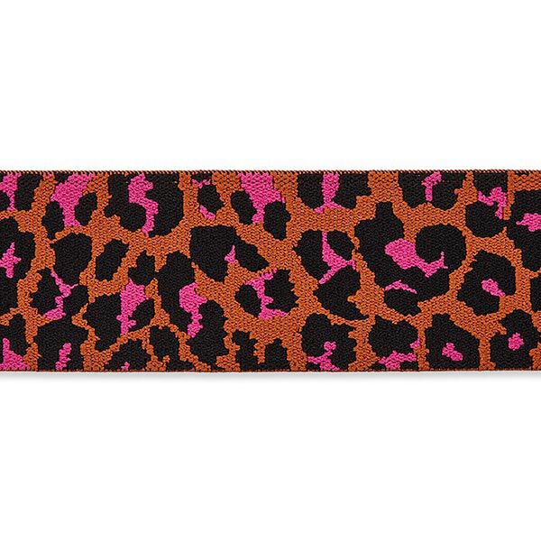 Elastiek Luipaard – oranje/pink,  image number 1
