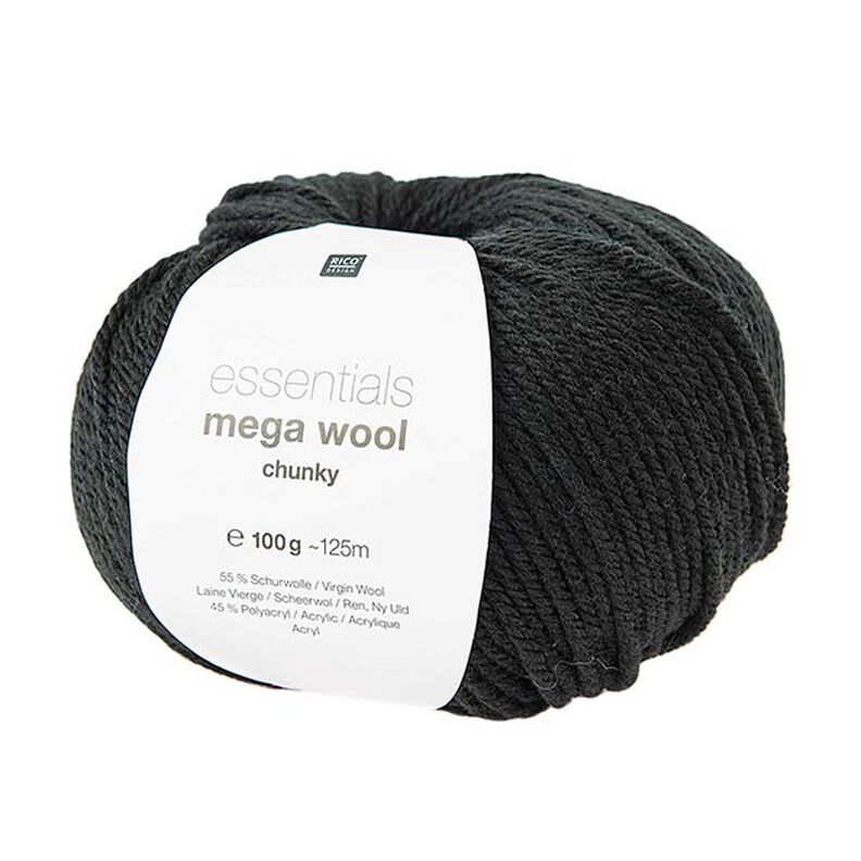 Essentials Mega Wool chunky | Rico Design – zwart,  image number 1