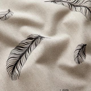 Decostof Half panama Veren – natuur/zwart, 