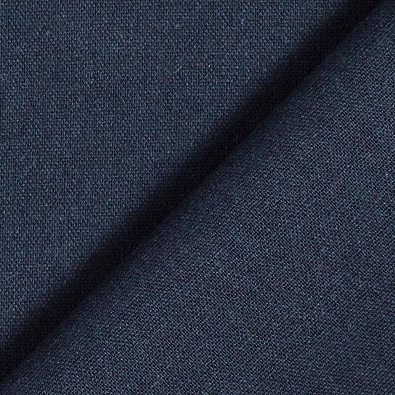 Viscose-linnen-mix Effen – marineblauw,  image number 3
