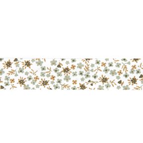 Biasband kleine bloemen [20 mm] – riet, 