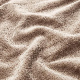 Bekledingsstof glanzende chenille – zand, 