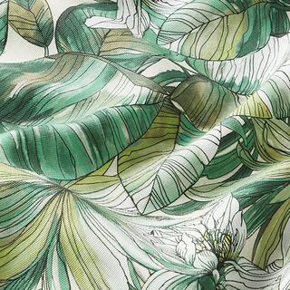 Outdoorstof Canvas Aquarel bladeren – groen, 