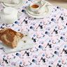 Katoenen stof Cretonne abstracte katten – lichtroze/wit,  thumbnail number 6
