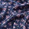 Stretch satijn Jacquard Bloemenboeket – marineblauw,  thumbnail number 2