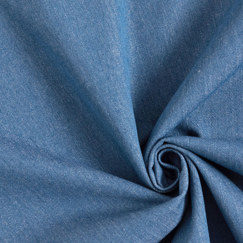 Katoen-denim zwaar – jeansblauw,  image number 1
