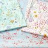 Decostof Half panama Takken van kersenbloesem – lichtblauw/roze,  thumbnail number 5
