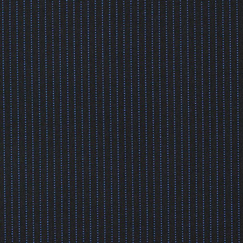 Jersey Punto di Milano naaldstrepen – zwart/indigo,  image number 1