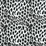 French Terry geborstelde sneeuwluipaard digitale print – zwart/wit,  thumbnail number 1