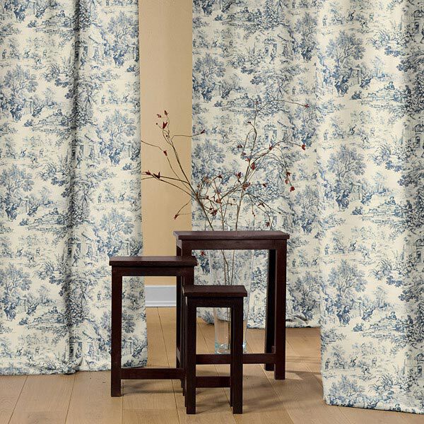Toile de Jouy – staalblauw,  image number 4