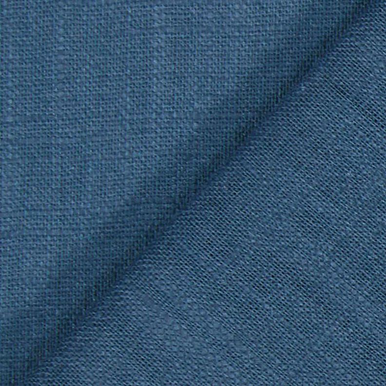 Linnen stof Ramee mix medium – jeansblauw,  image number 4
