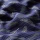 GOTS Mousseline/dubbel gehaakte stoffen Veren | Tula – marineblauw,  thumbnail number 2
