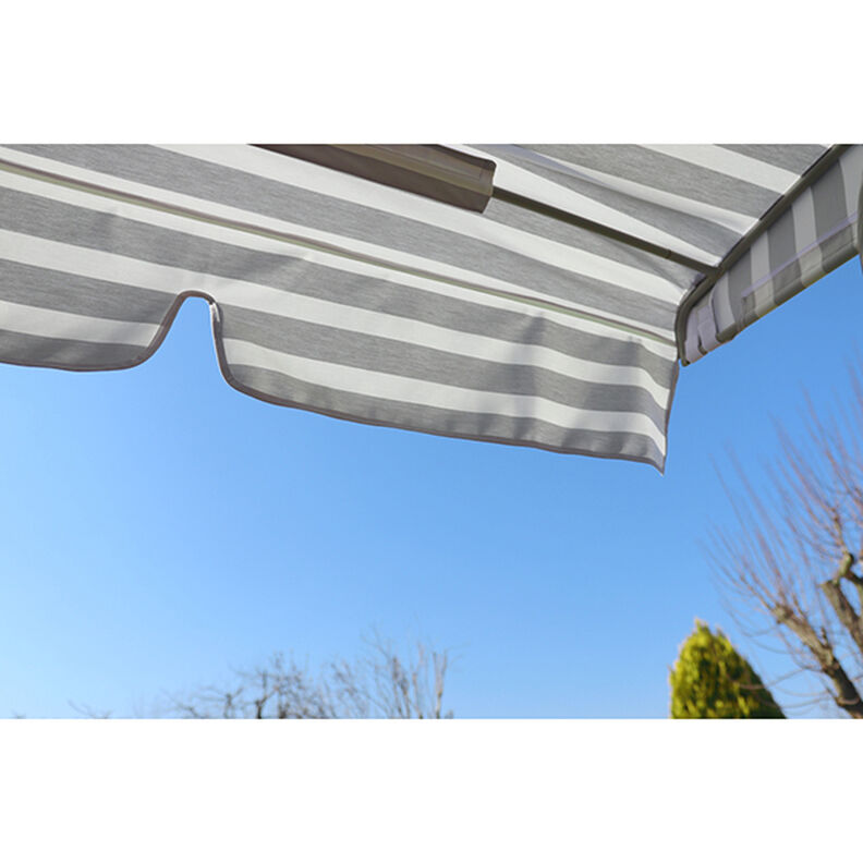 Outdoorstof Acrisol Listado – ecru/grijs,  image number 5