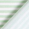 Katoenen stof Cretonne casual strepen – licht mint/wit,  thumbnail number 4