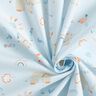 Katoenen stof Olifant spettert water – zilverblauw,  thumbnail number 3