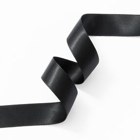 Satijnband [15 mm] – zwart, 
