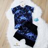 French Terry sommersweat Schildpad | Glitzerpüppi – zwart blauw/koningsblauw,  thumbnail number 6