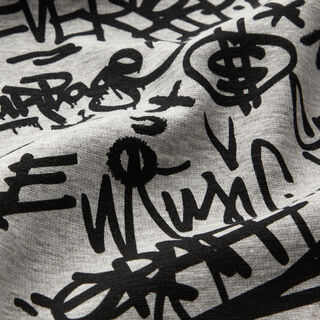 Alpenfleece Graffiti Mix – zilvergrijs, 