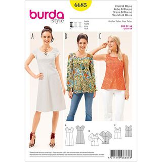 Jurk / Blouse, Burda 6685, 