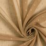 Chiffon dobby metallic krijtstreep – donkerbeige/zilver metallic,  thumbnail number 3