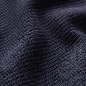 Mini Katoenen wafel jersey effen – marineblauw, 