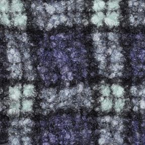 Tricot bouclé Ruit – lila/licht mint, 