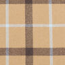 Mantelstof katoenmix grote ruit – beige,  thumbnail number 1