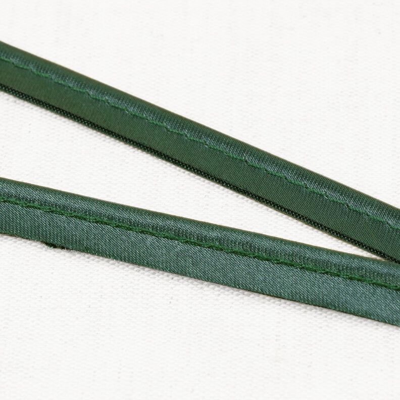 Satijn Paspelband [10 mm] – groen,  image number 1