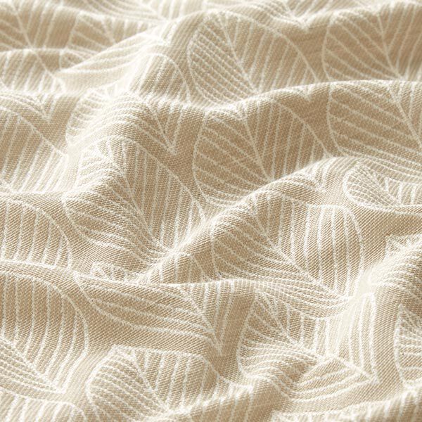 Decostof Jacquard Bladeren – beige, image number 2