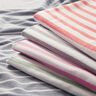 Piqué jersey strepen – wit/pink,  thumbnail number 5
