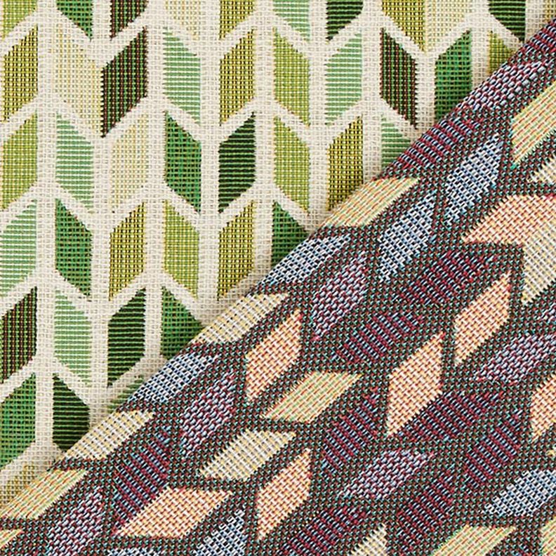 Jacquard gobelin Zigzag – groen,  image number 4