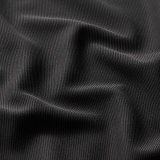 Blousestof in de lengte elastisch keperbinding – zwart, 