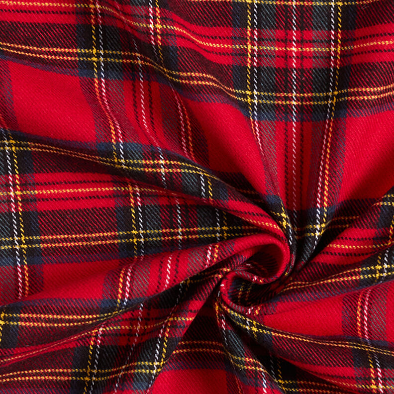Katoenflanel Schotse ruit – rood,  image number 3