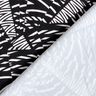 Badpakstof abstract grafisch patroon – zwart/wit,  thumbnail number 4