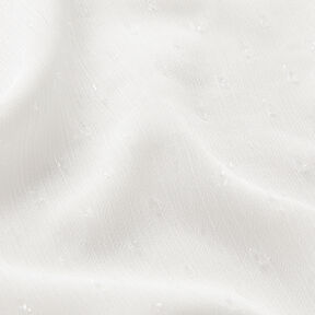 Chiffon stippen glitter – wit, 