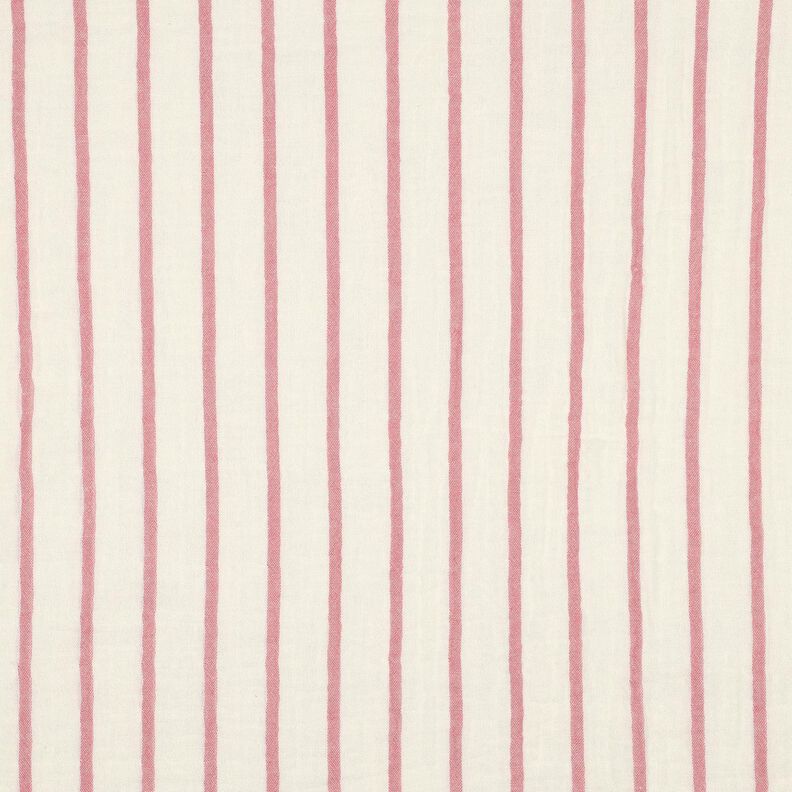 Mousseline/dubbel gehaakte stoffen garengeverfde strepen | Poppy Fabrics – pastelviolet/ecru, image number 1