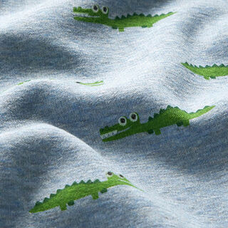 Alpenfleece brutale krokodil Mix – licht jeansblauw, 
