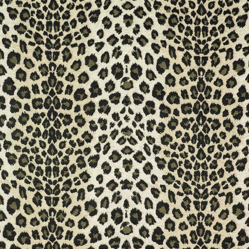 Bekledingsstof Jacquard Luipaard – taupe/kaki, image number 1